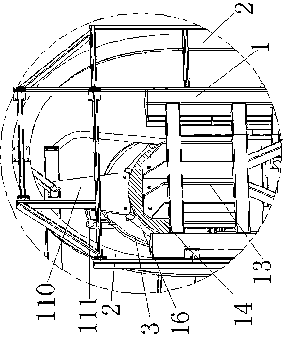 Frame body of vertical circulating three-dimensional garage and three-dimensional garage adopting the same