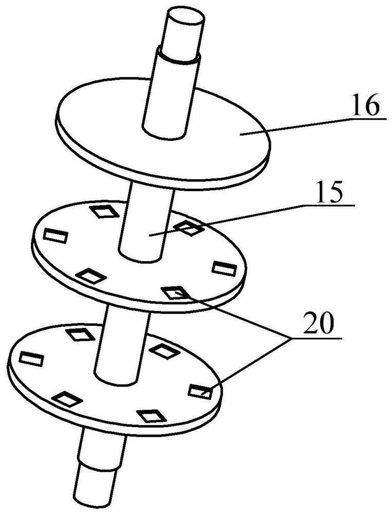 Rotary magnetic force frequency modulation type laminated efficient piezoelectric energy harvester