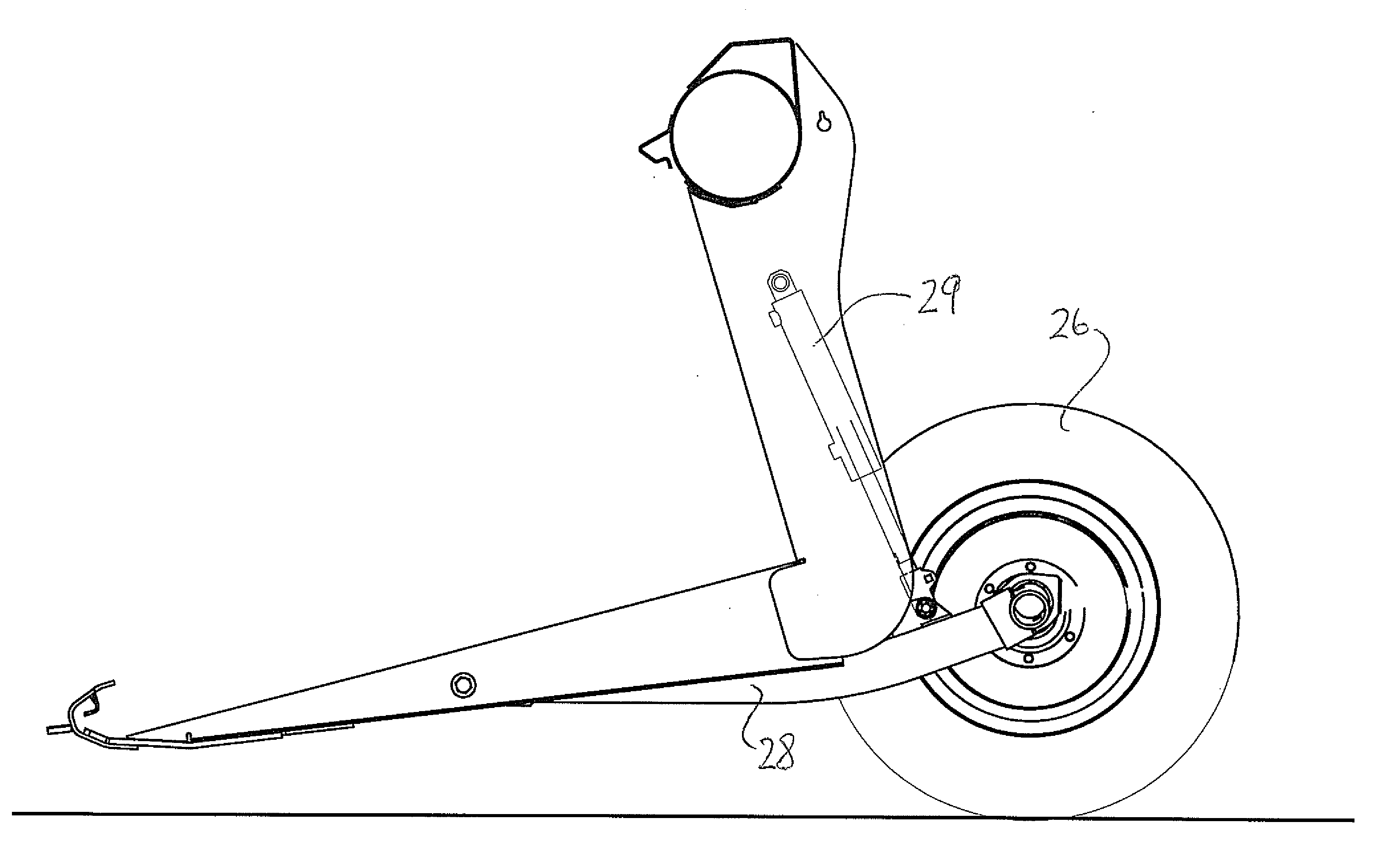 Combine header with gauge wheels to control cut height