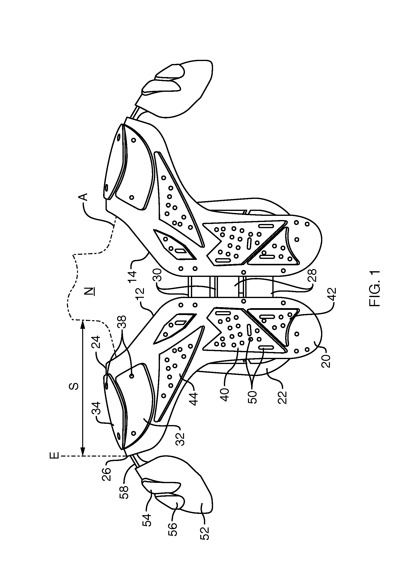 Non-epaulet shoulder pad