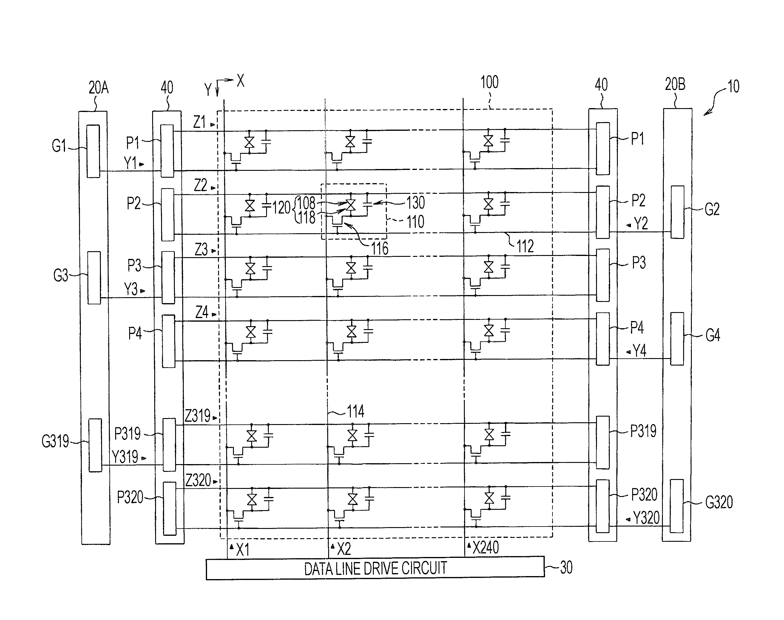 Electro-optical device, and electronic apparatus having the same