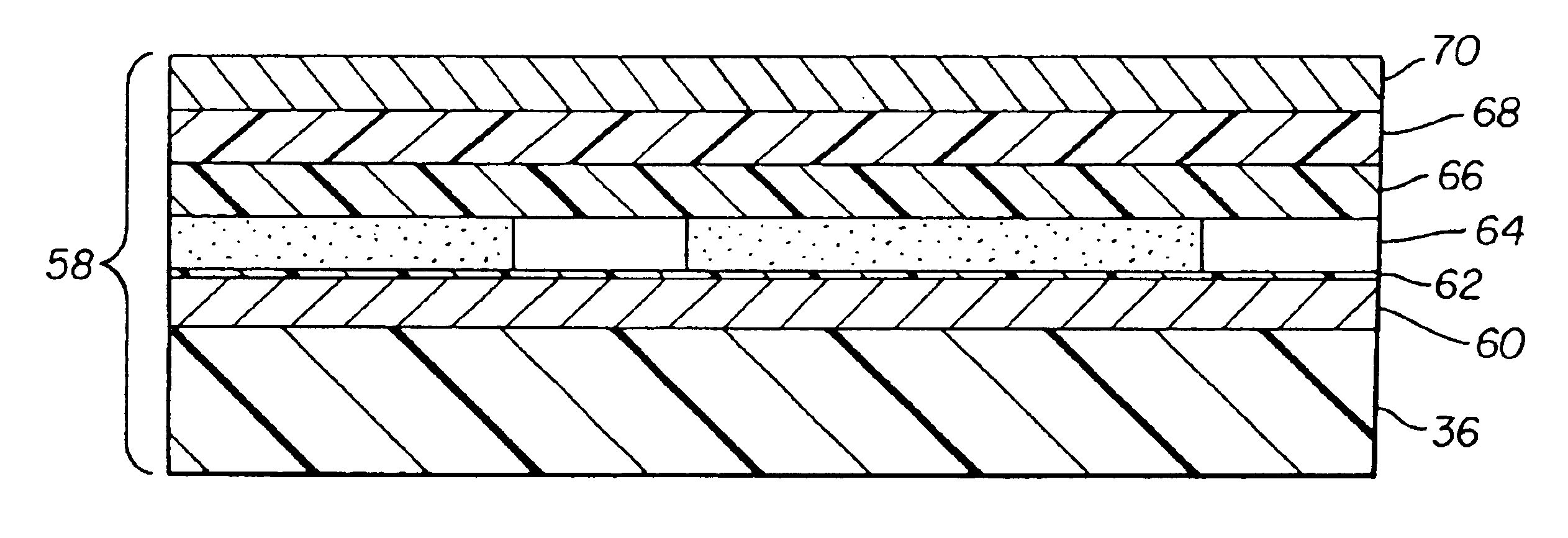 Laser thermal transfer from a donor element containing a hole-transporting layer