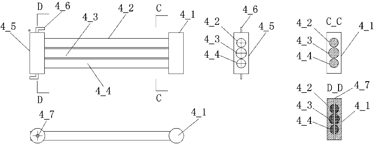 Electric heating device for large-section air channel uniform flow field