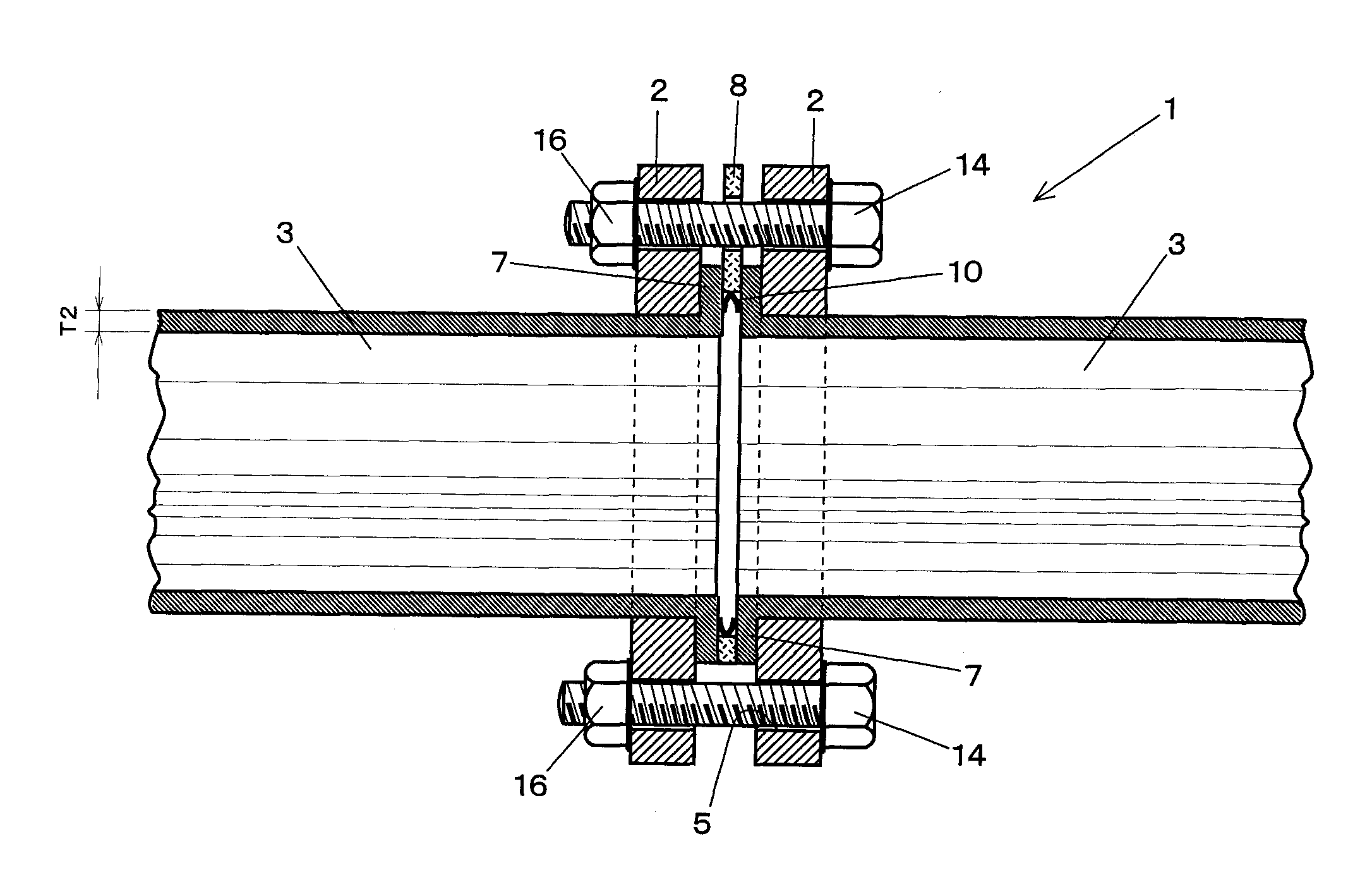 Loose flange pipe joint