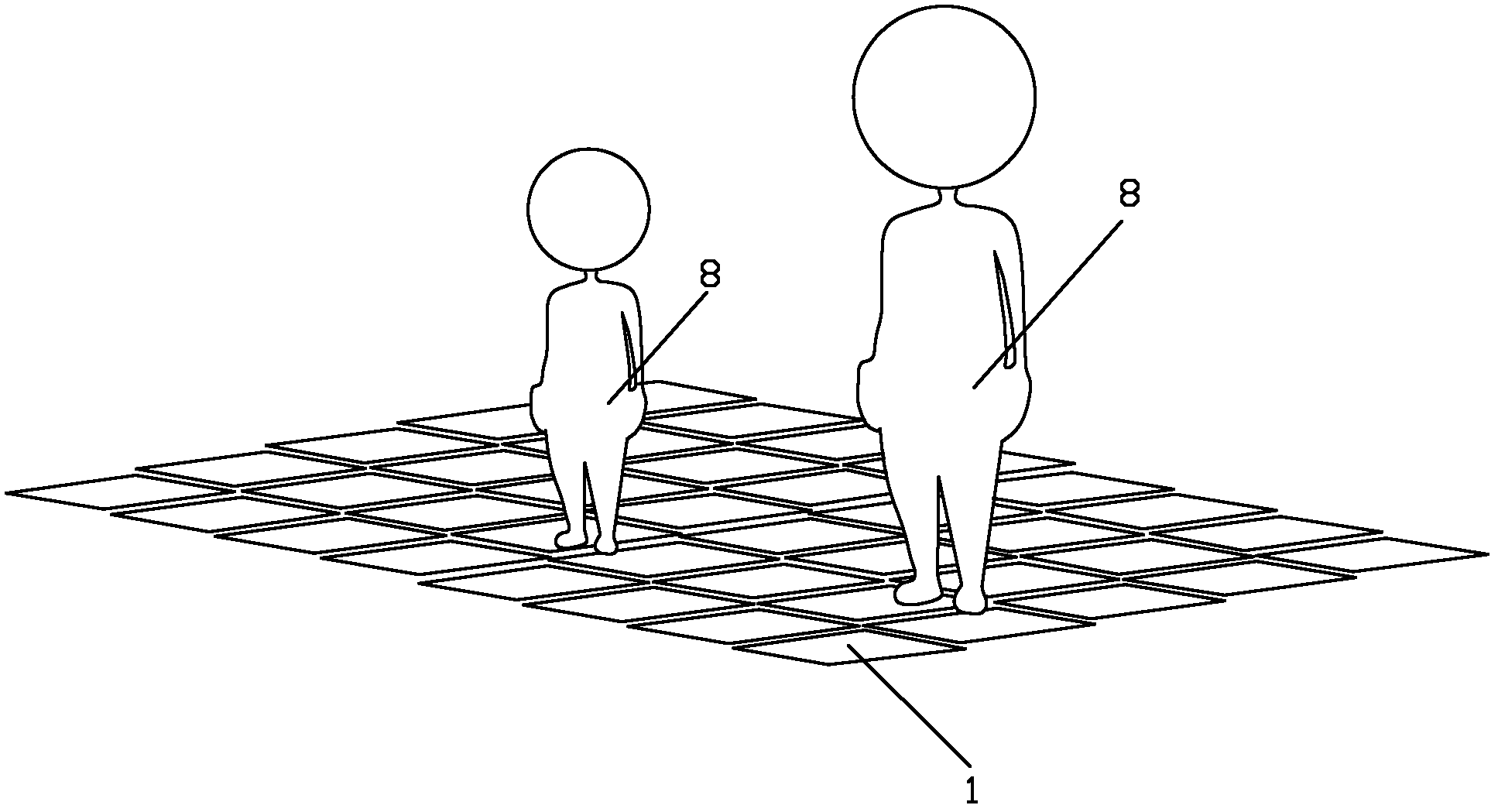 LED lamplight interaction system with gravity sensing function