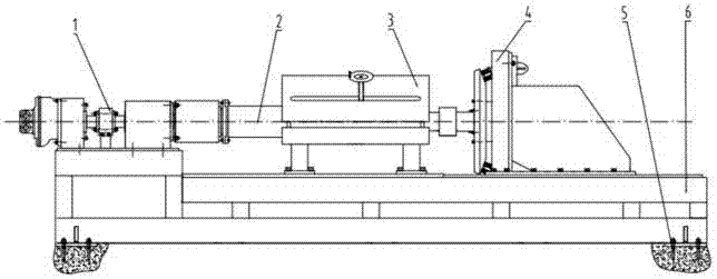 Test stand for testing performance of dynamic directional rotary steering drilling tool