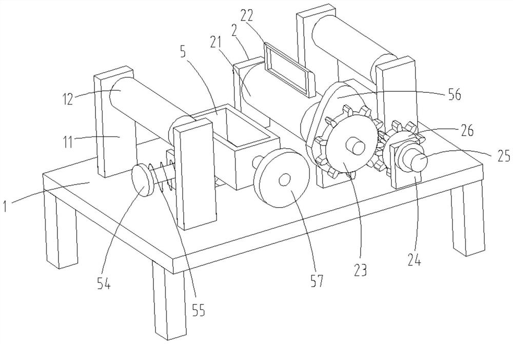 Winding structure for gray fabric cleaning device