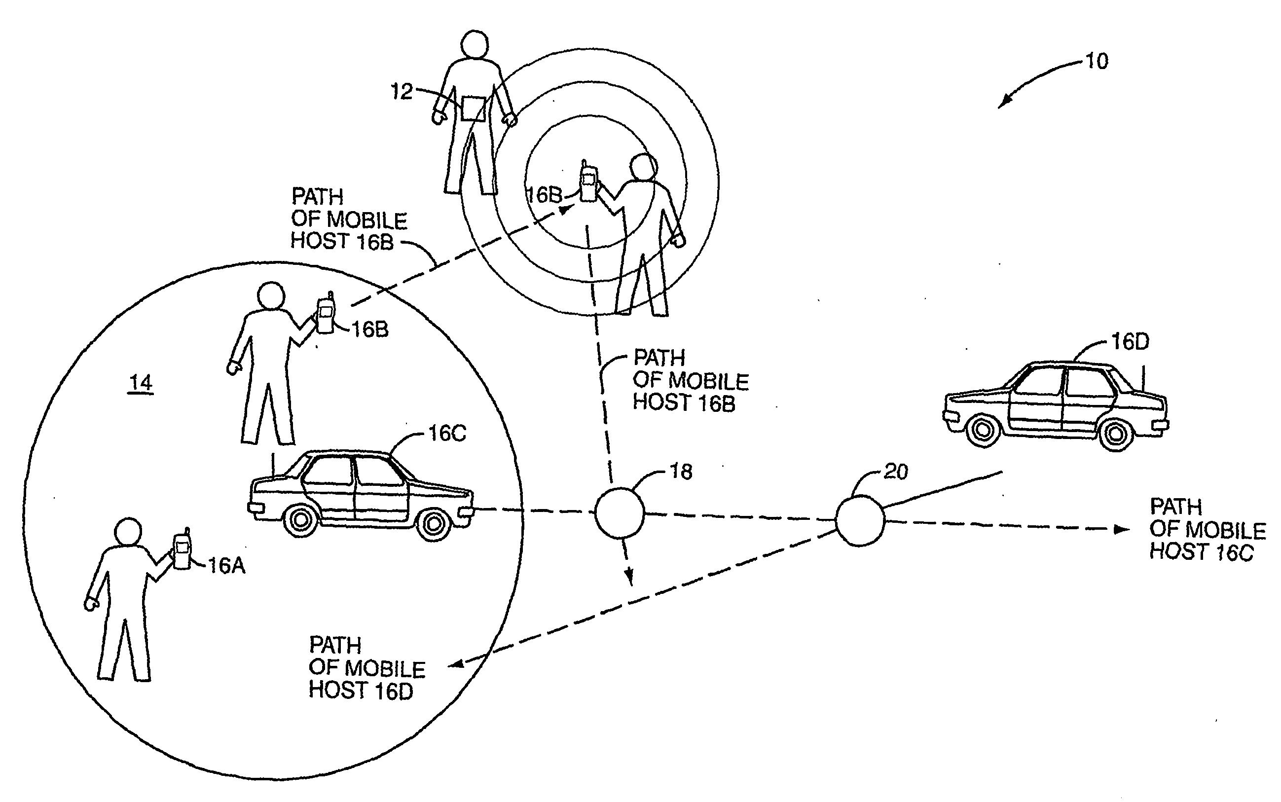 Mobile RFID tag tracking system using cellular systems