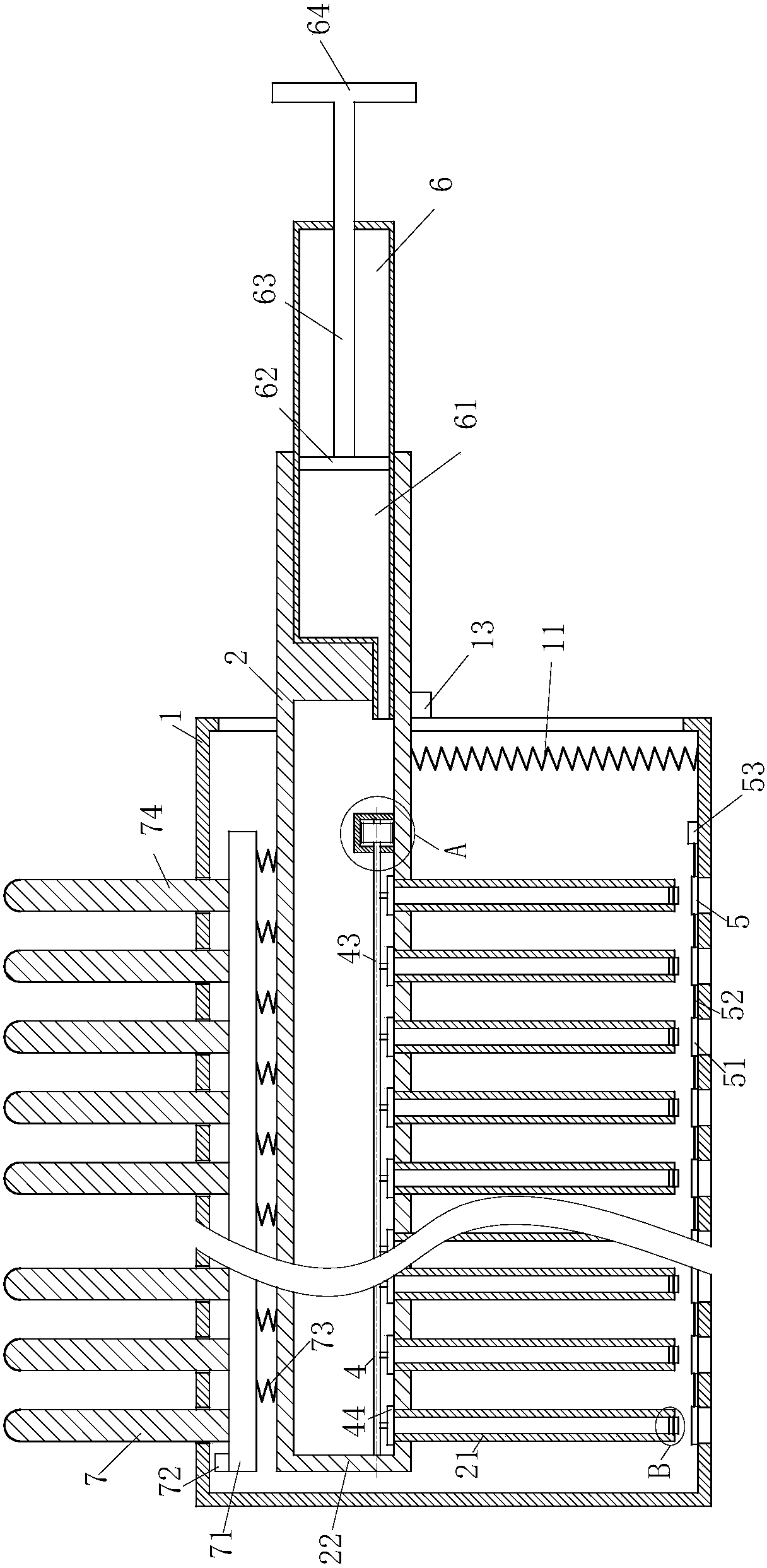 Head massager having skin disease medicine applying function