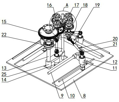 A threaded through hole detection device