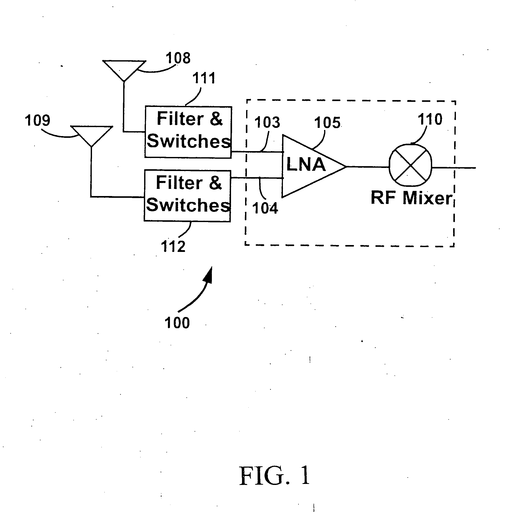 Dual-band CMOS front-end with two gain modes