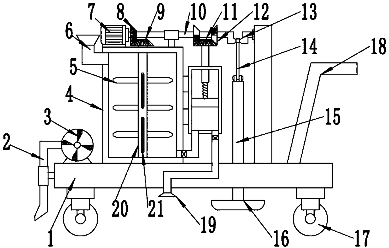 Asphalt paving and leveling device for municipal road