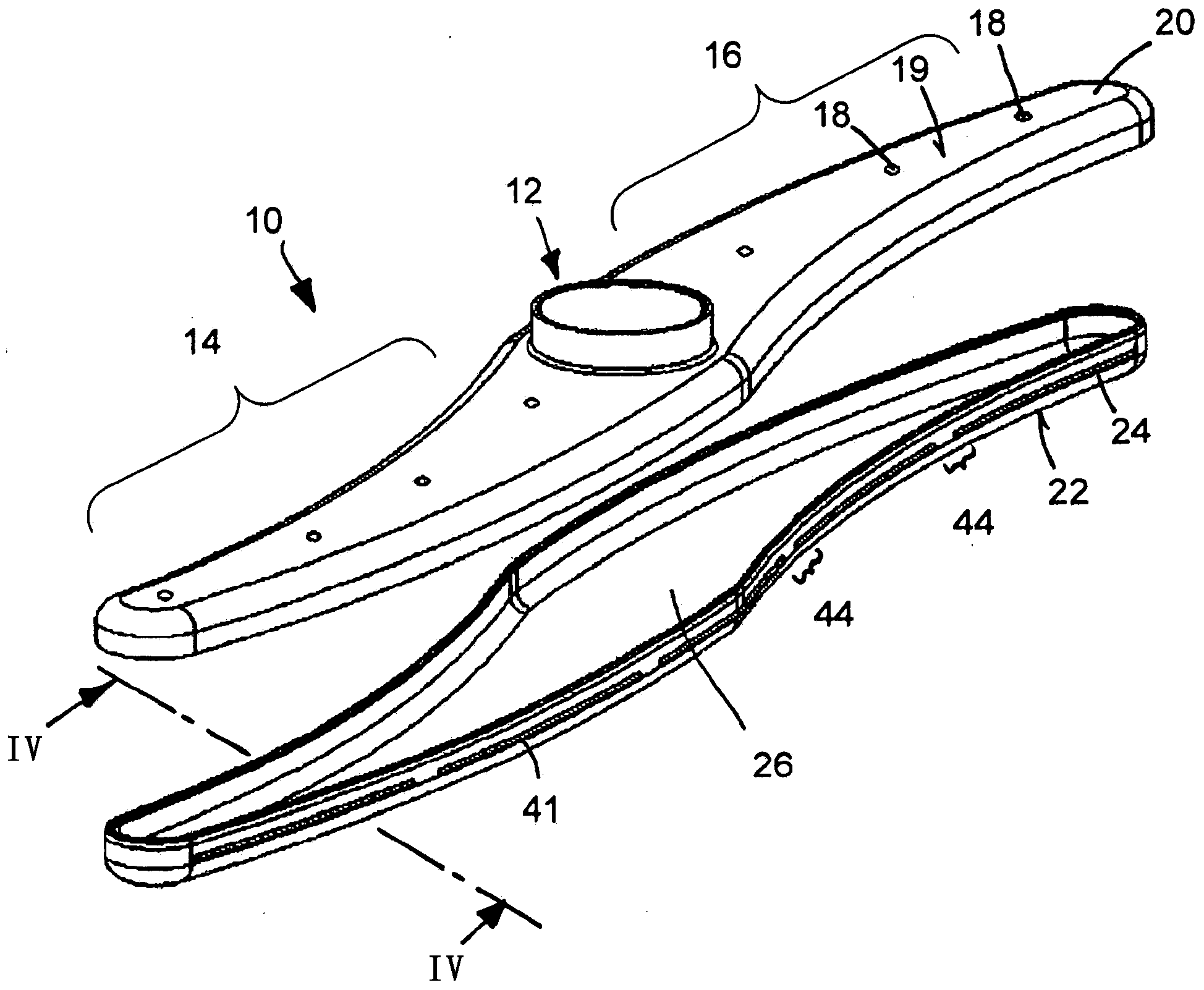 Spray arm for a dishwasher having two spray-arm parts