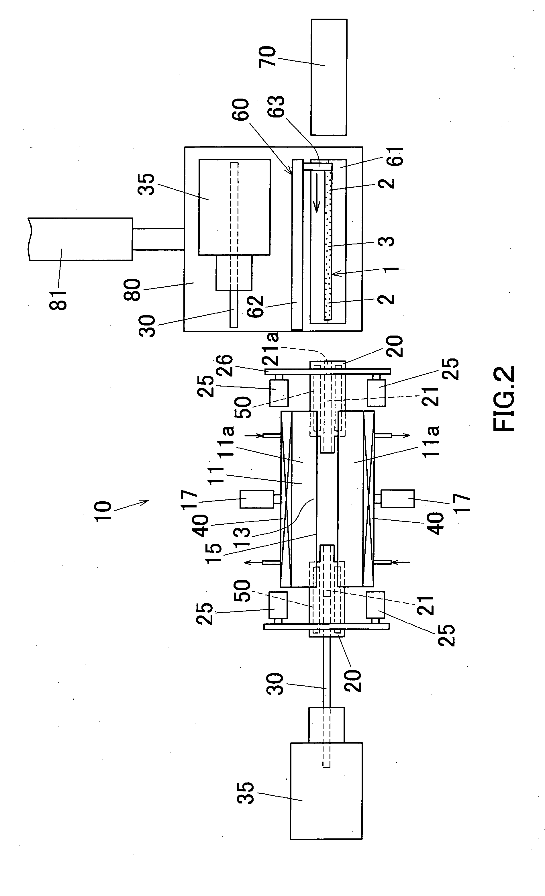 Upsetting method and upsetting apparatus