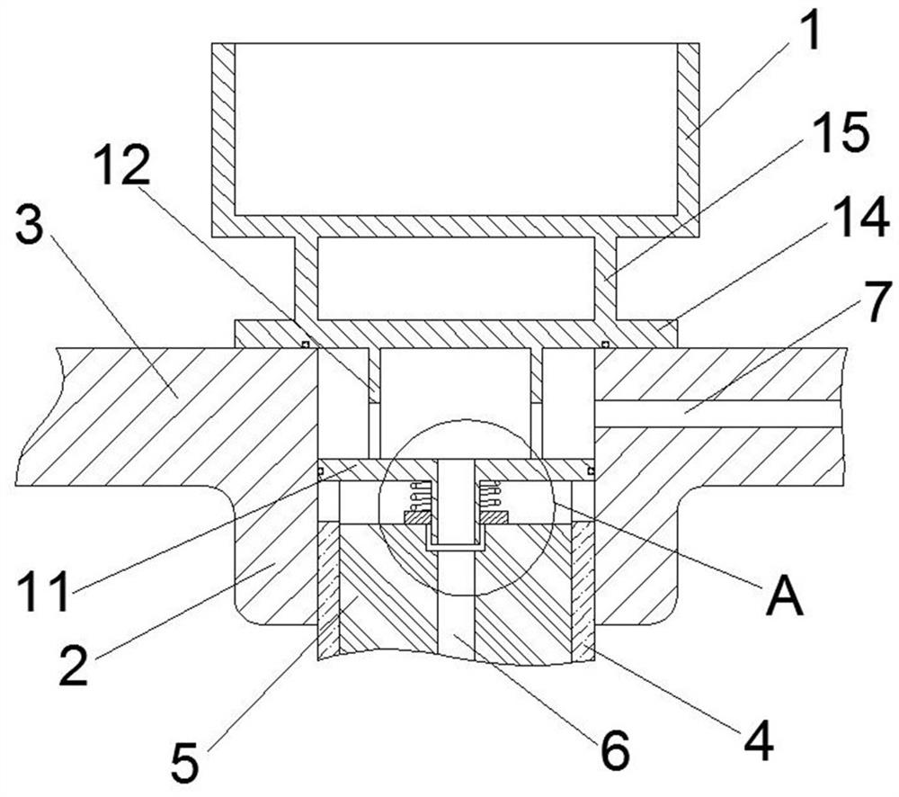 Shaft end oil separating and discharging structure of cone crusher