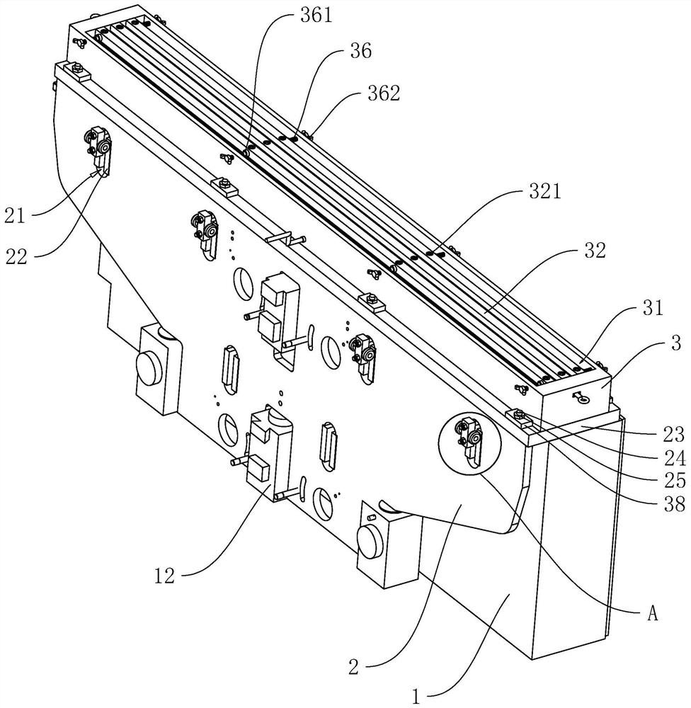 Downward-moving bending machine