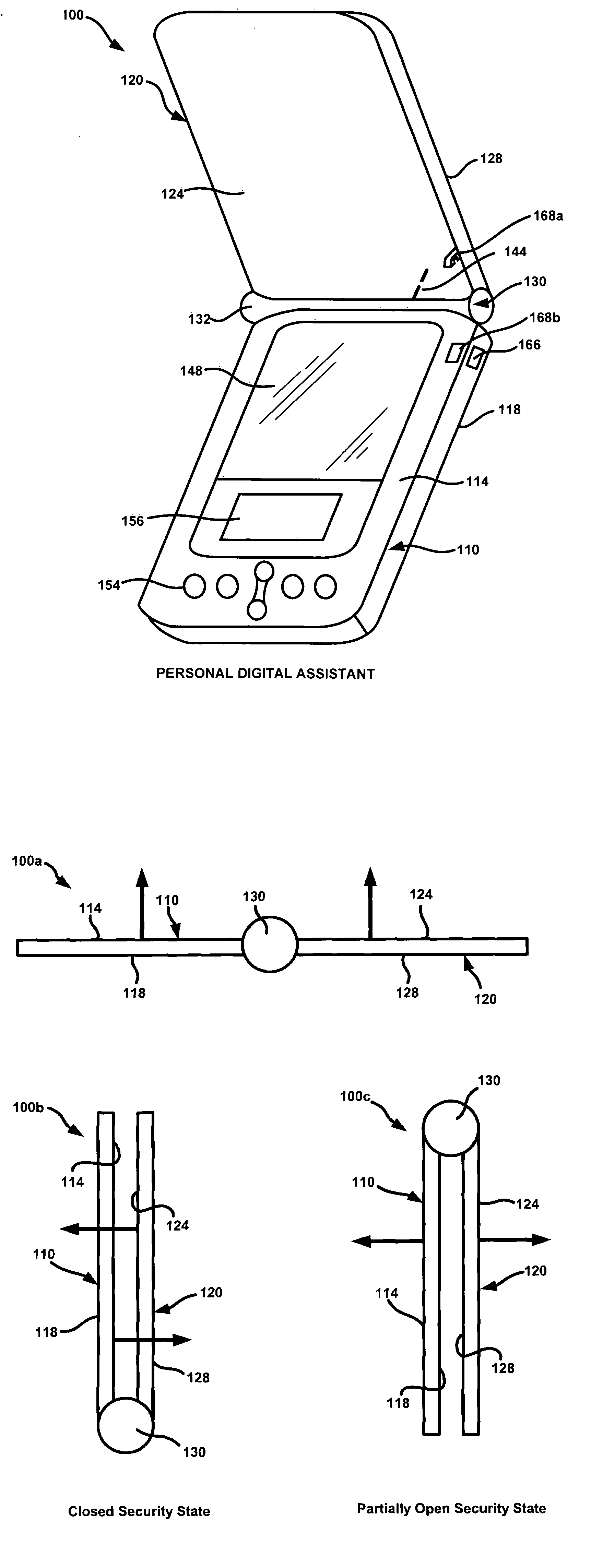 System and method for monitoring a security state of an electronic device