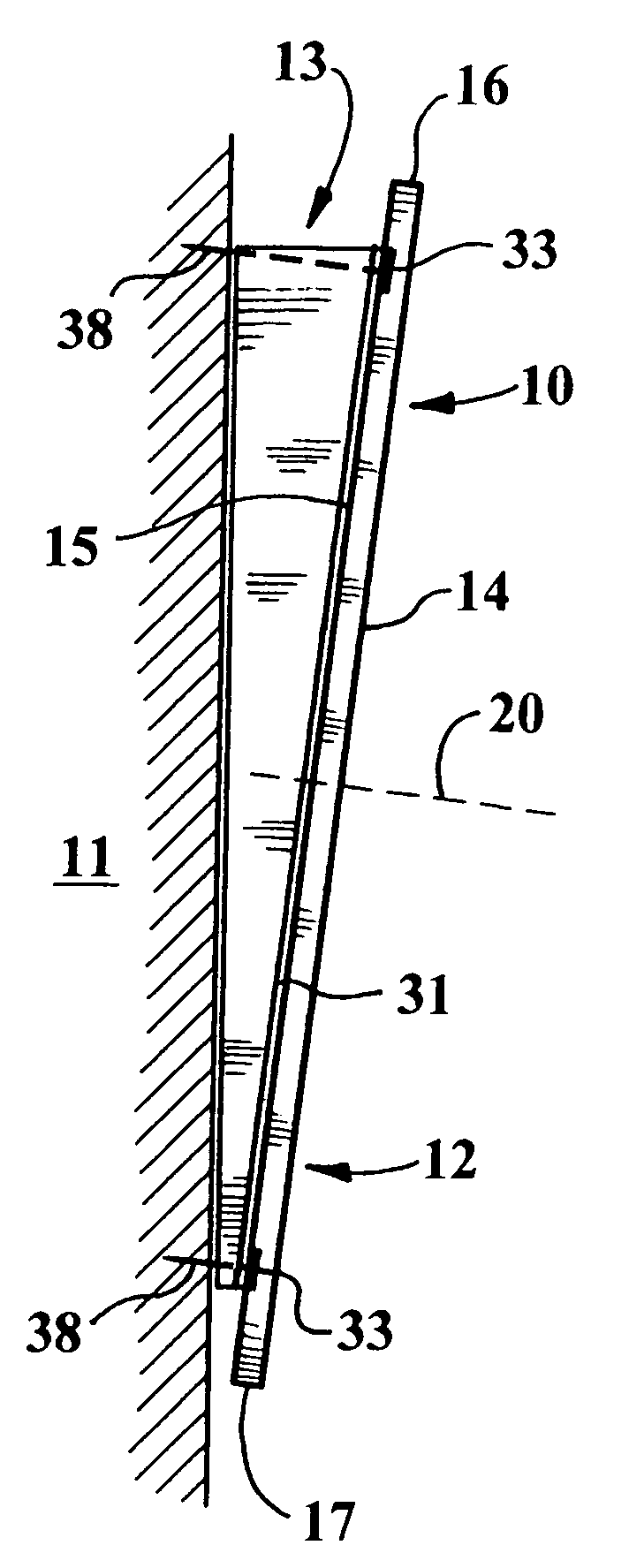 Wall mountable acoustic assembly for indoor rooms