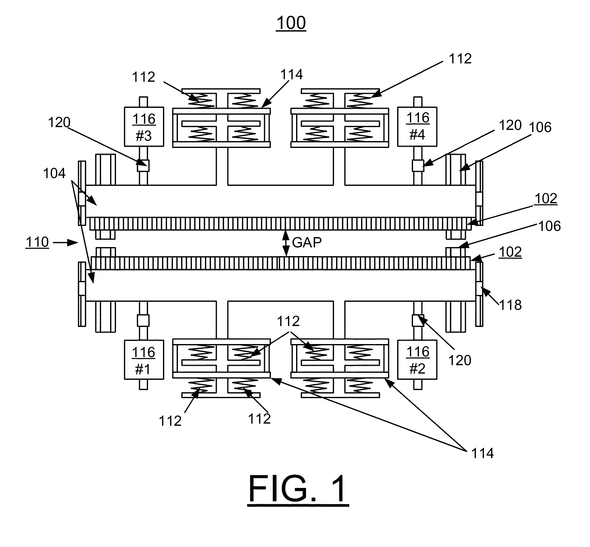 Undulator with dynamic compensation of magnetic forces