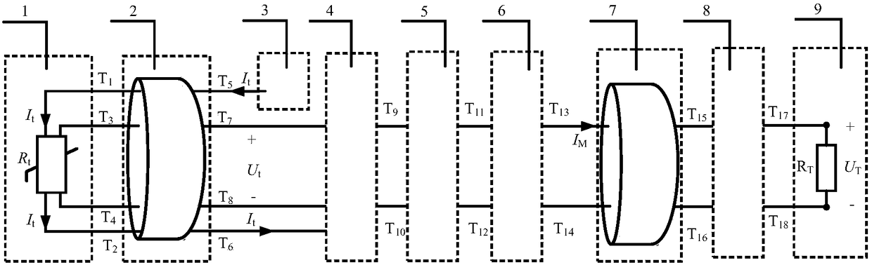 A device for testing the temperature of high-voltage power electronic equipment