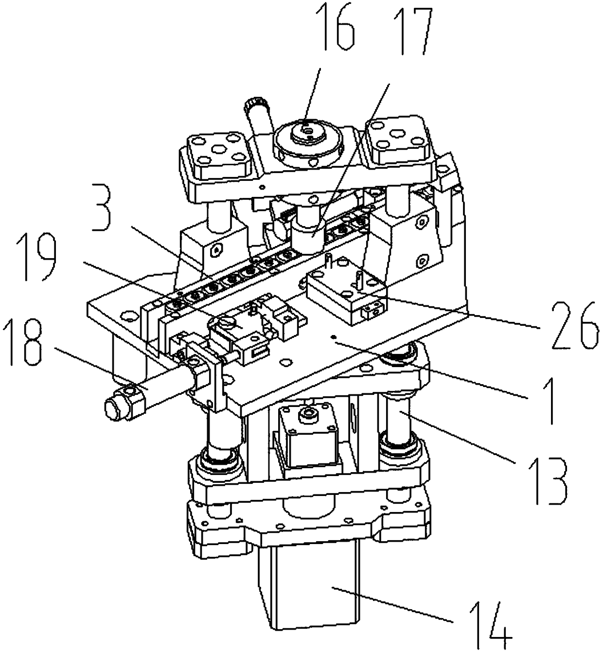 A magnetic tile stator automatic assembly machine for a micro-motor