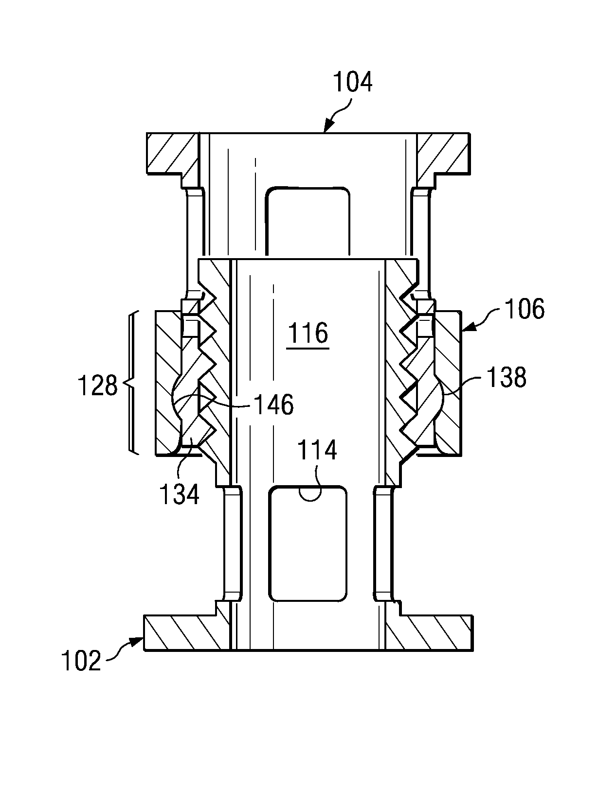 Ratcheting expandable corpectomy/vertebrectomy cage