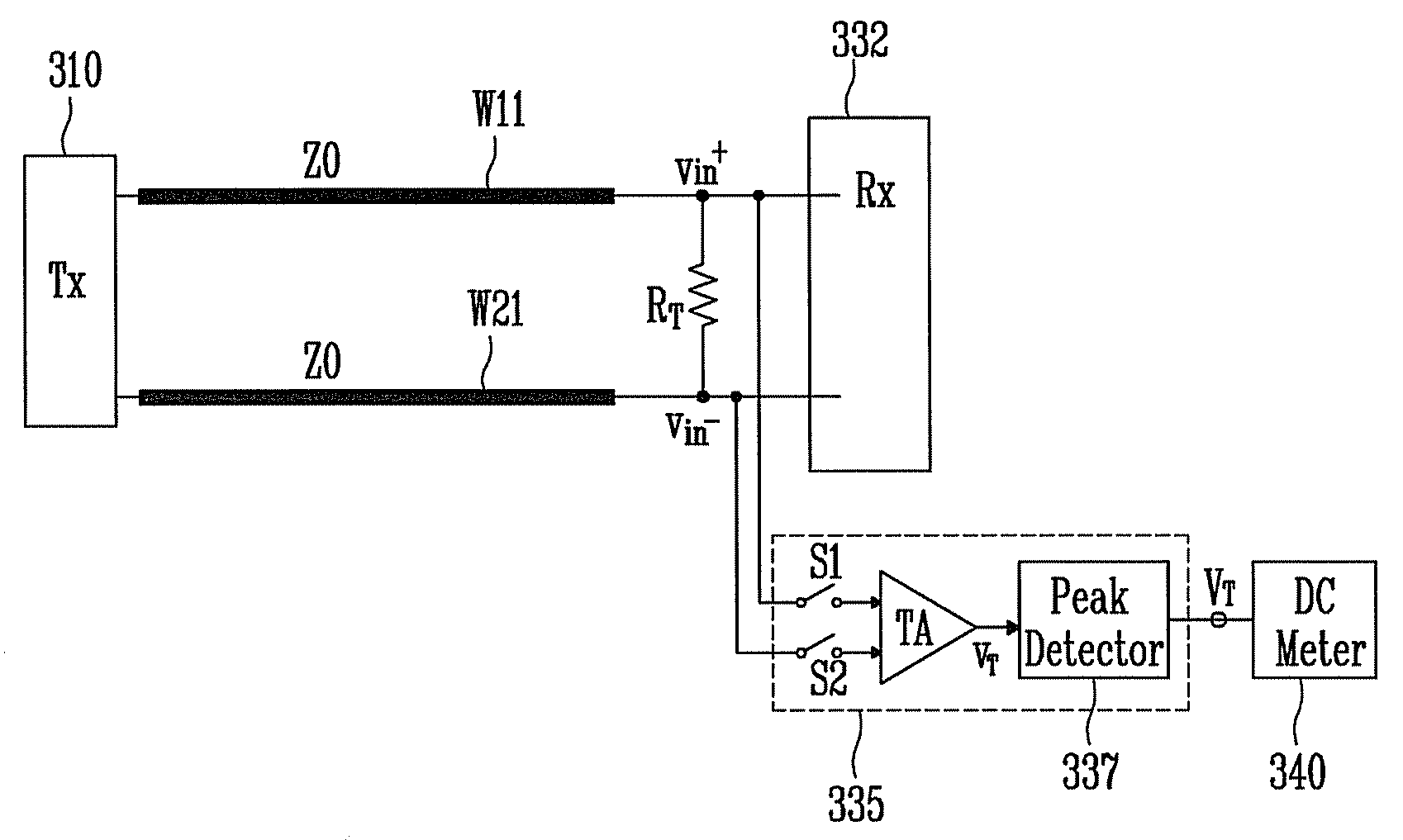 Differential signaling system and flat panel display with the same