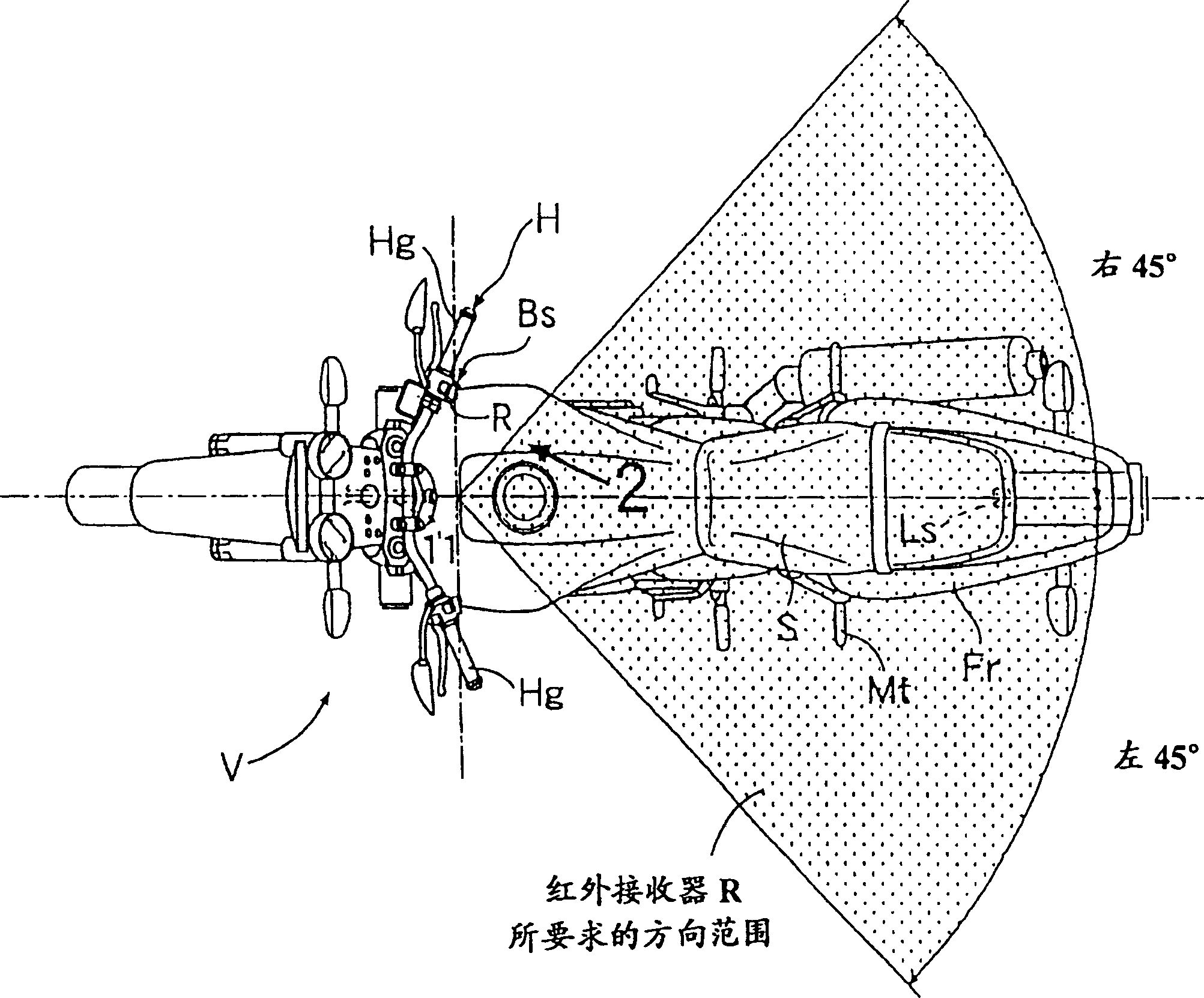 Remote lock operation apparatus for light vehicle