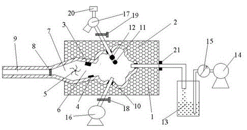 Gas-liquid-solid abrasive flow feeding device