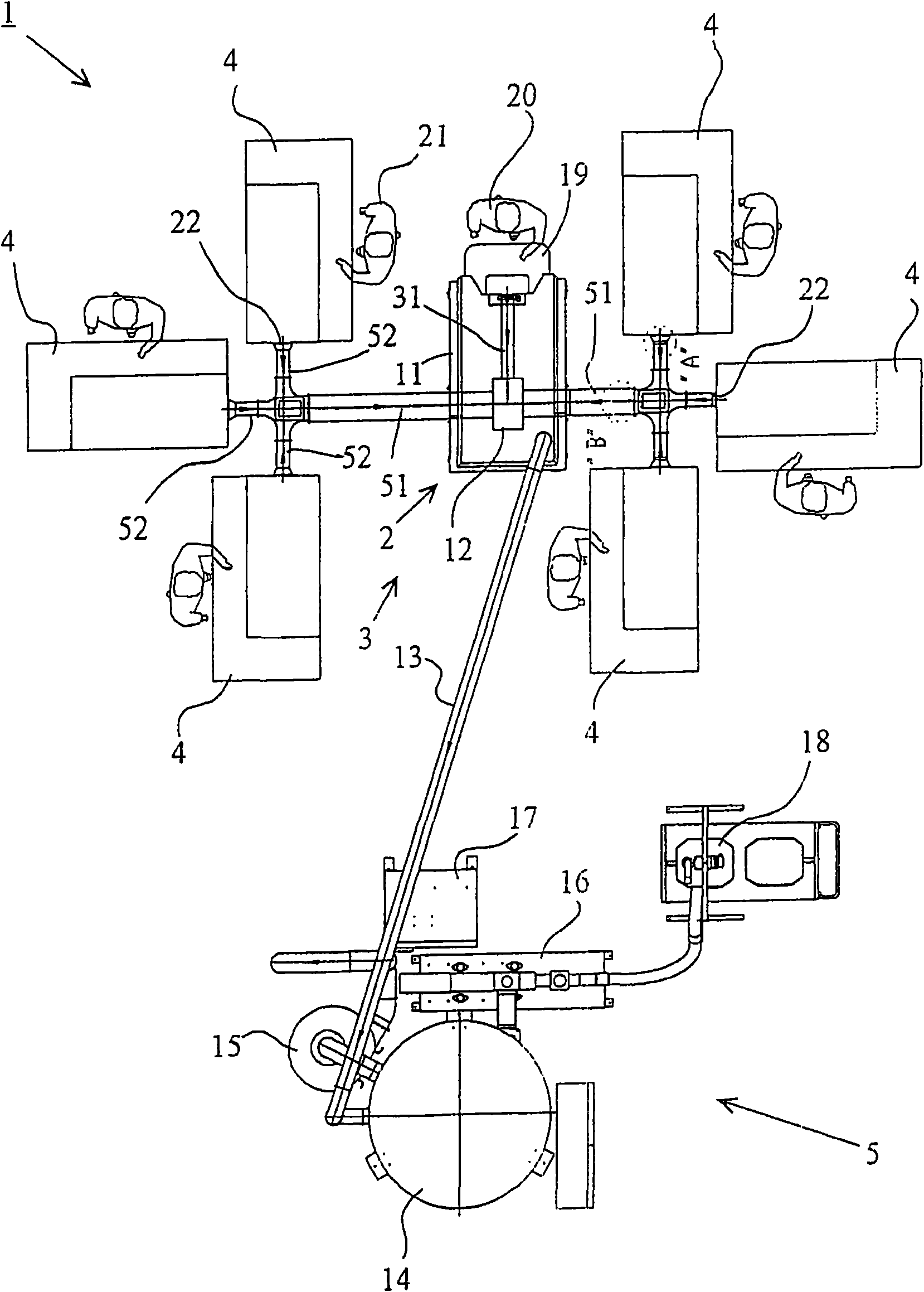 Device for destroying sheet material