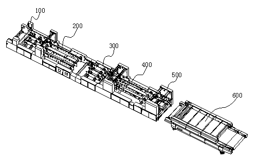 Full-automatic box pasting and folding machine