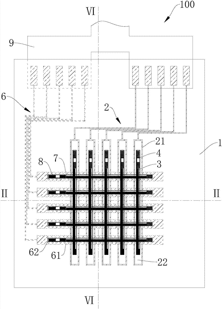 Electrical conductivity module and touch screen