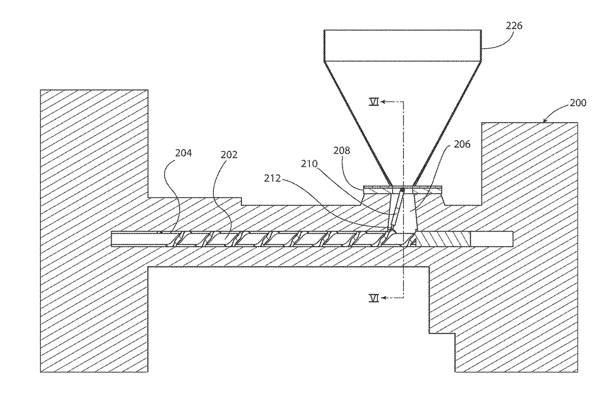 Method for dripless liquid color delivery using a dripless liquid color feed throat adaptor