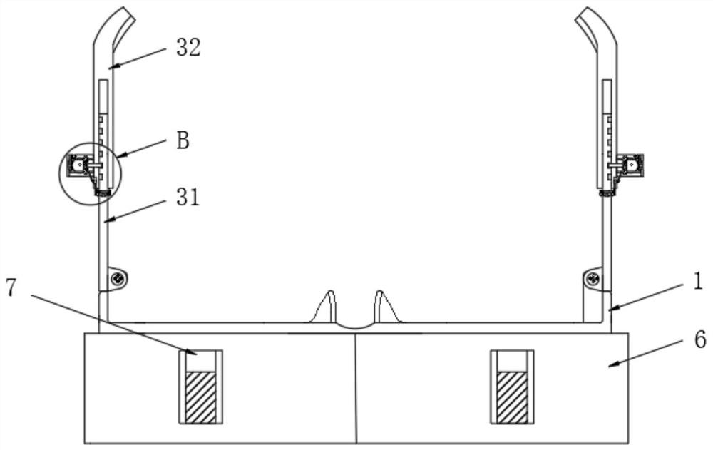 Pair of fashionable, concise and convenient-to-wear glasses capable of shielding rain and using method