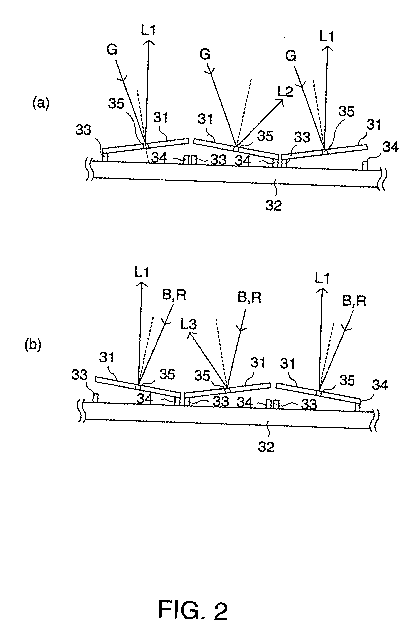 Image display device and projector