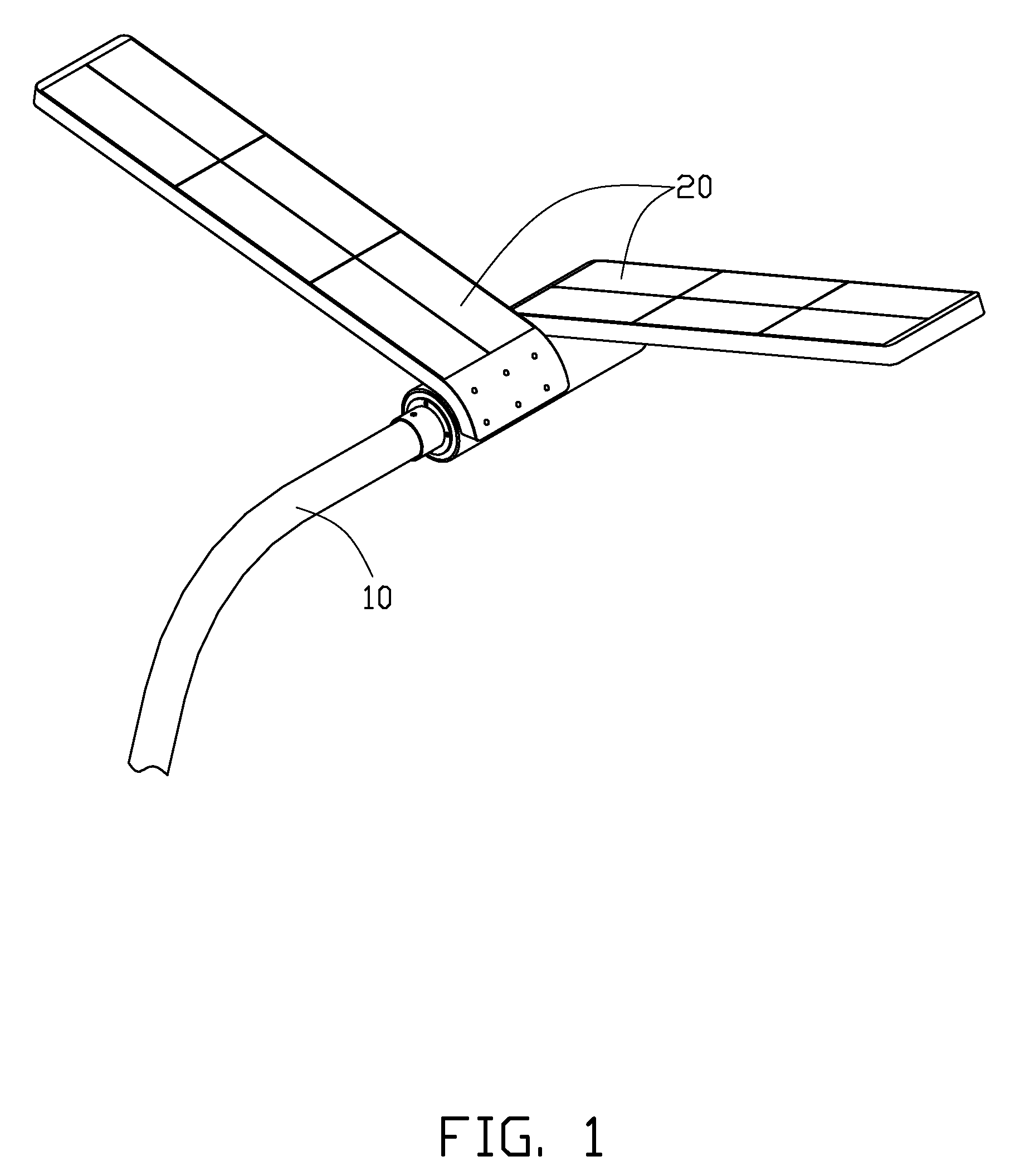 Solar LED lamp assembly