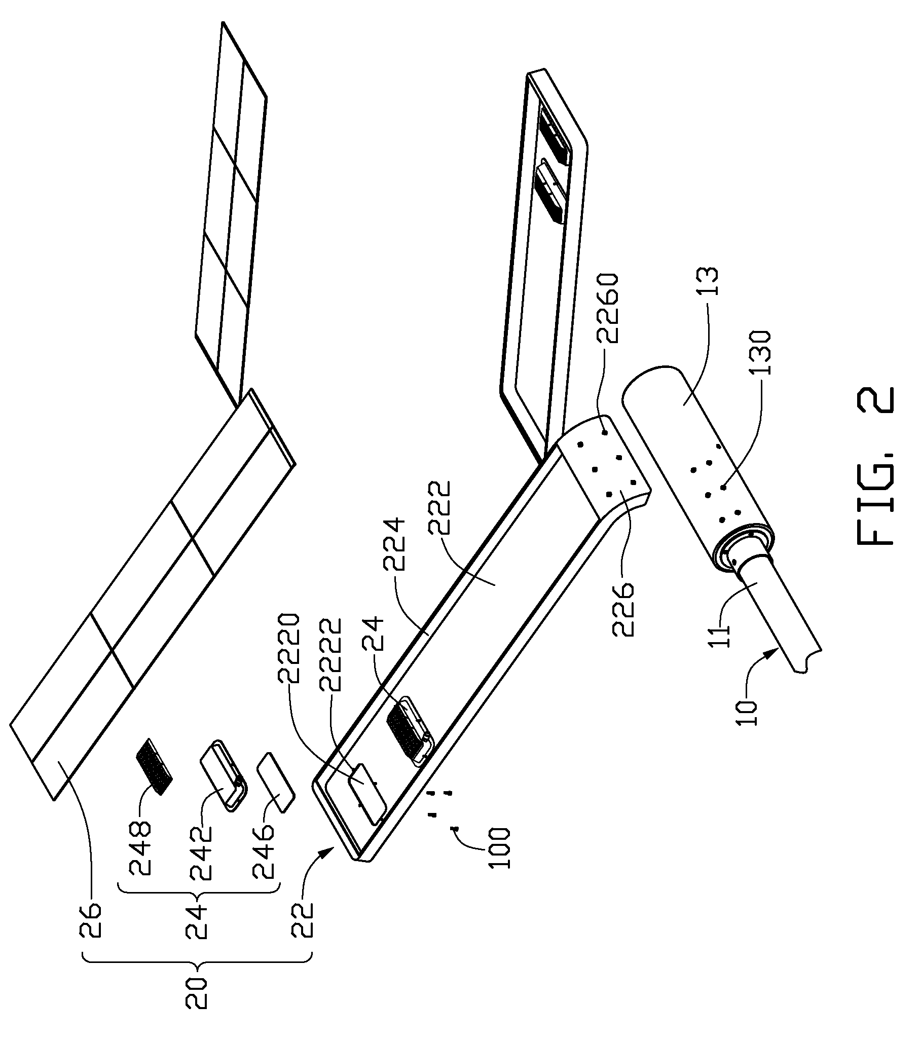 Solar LED lamp assembly