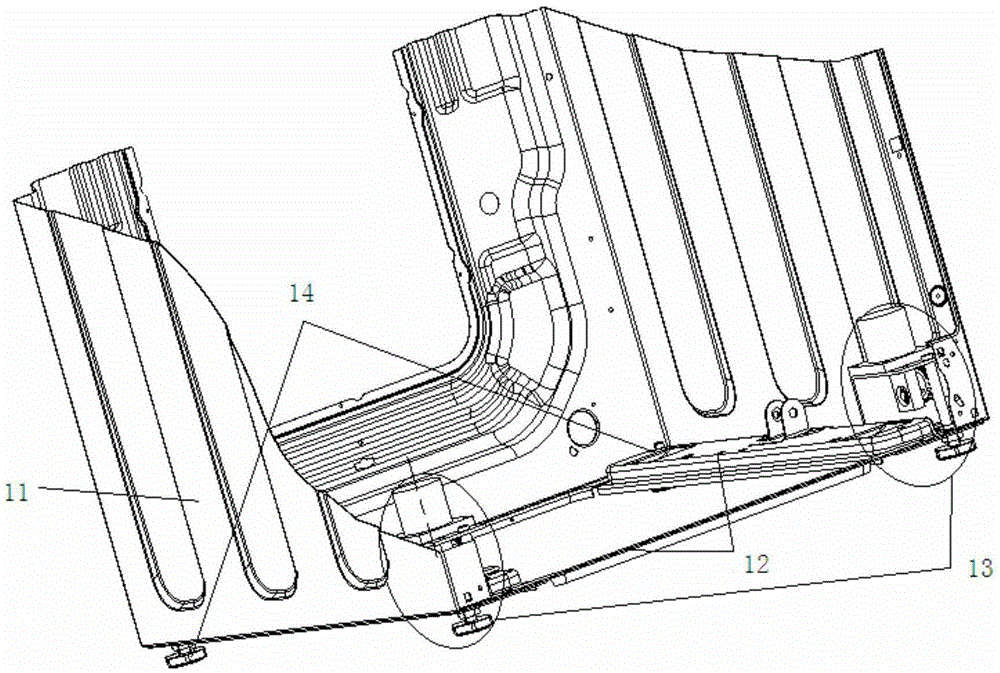 Electrical appliance provided with self-leveling feet and automatic leveling method