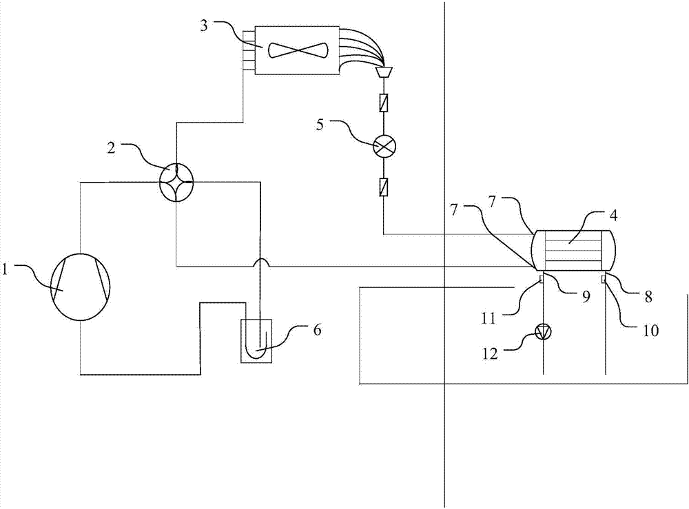 Four-way valve fault diagnosis method, heat pump system control method and air source heat pump system