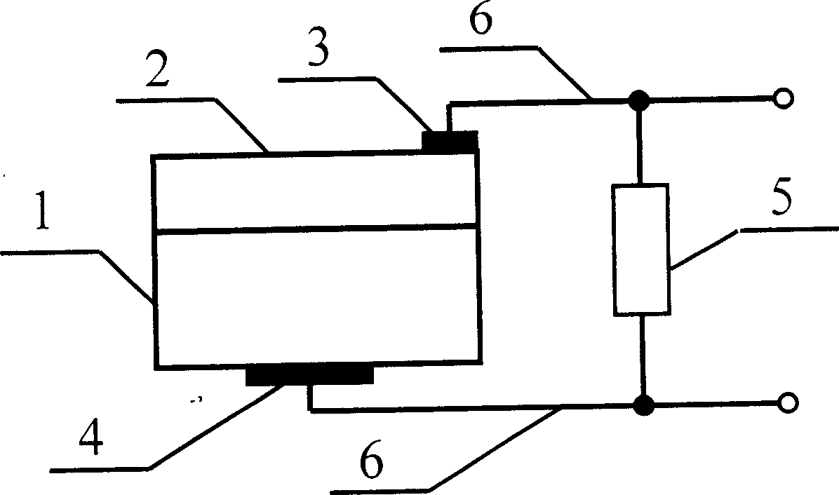 Fast response broad frequency range laser detector made of hetero-junctions material