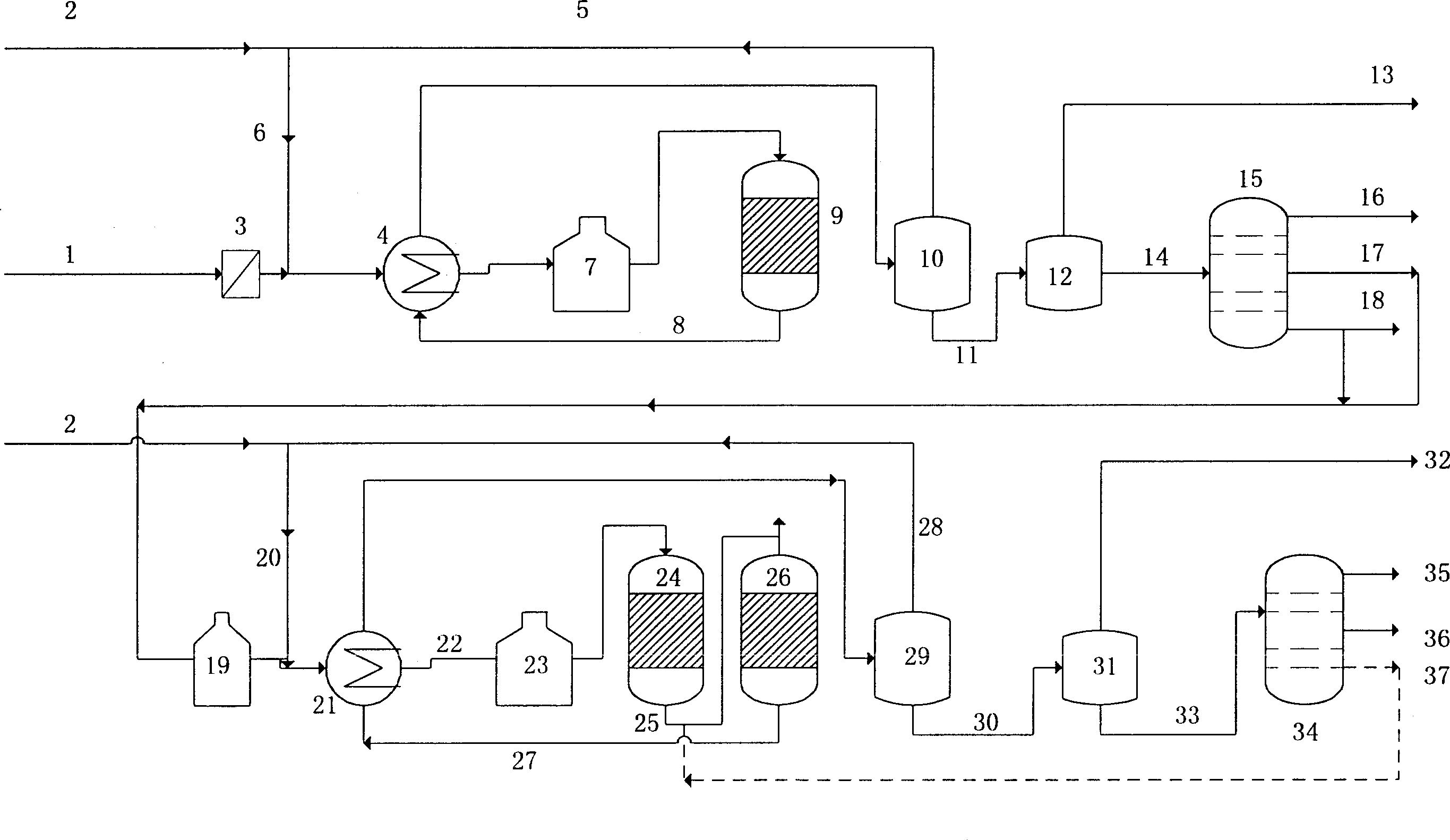 Process for preparing hihg-quality diesel oil or jet fuel maximumly from coal liquefied oil