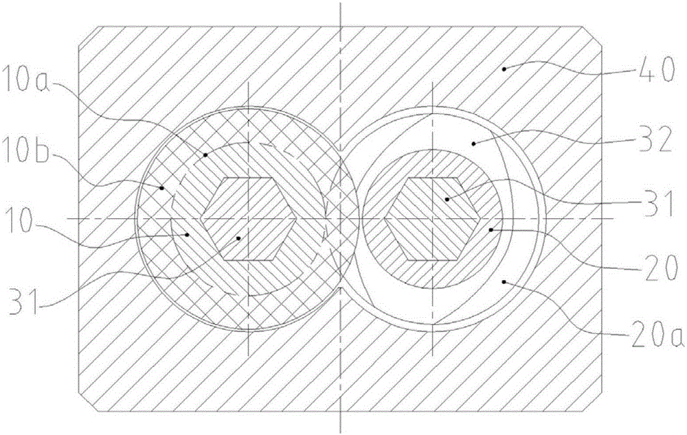 Screw supporting device and twin-screw extruder with same