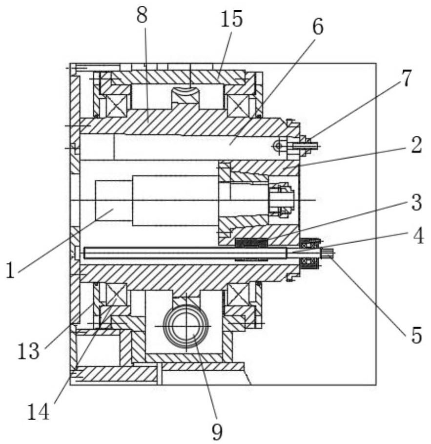 Half-mold window rotating mechanism