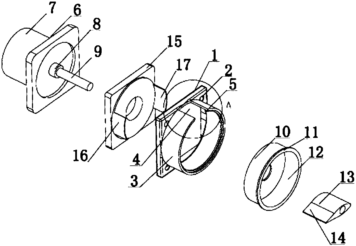 Dust removing filter tube inner circumferential face scrapping washing device