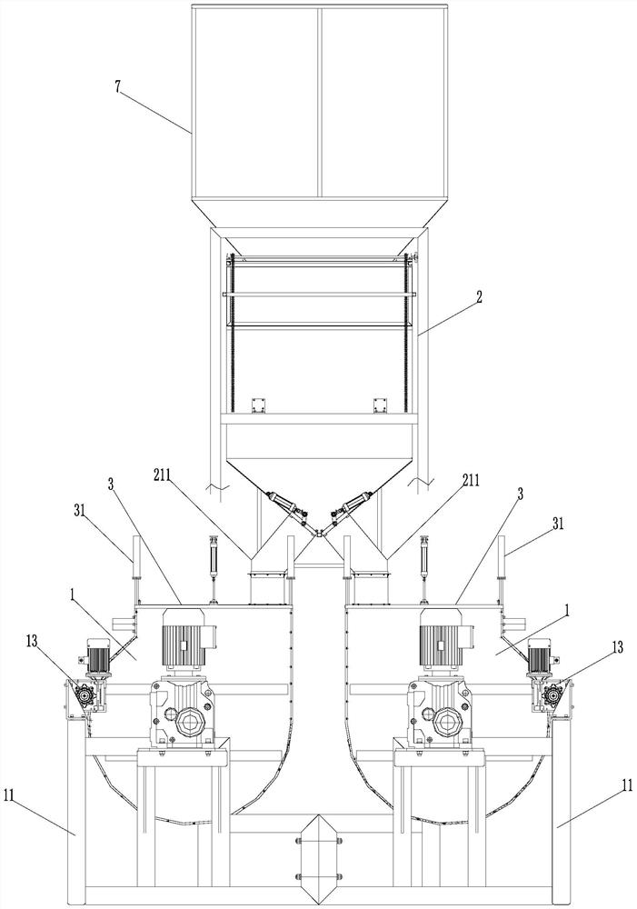 Mixing system for thermal insulation boards