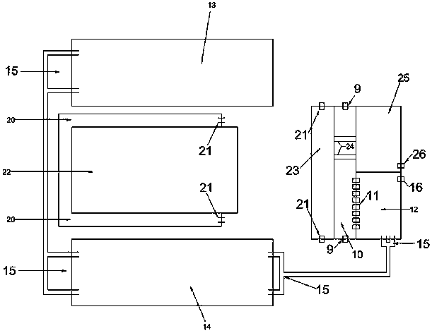 Modified loess percolation system for purifying rainwater