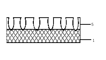 GaN base LED transparent electrode graphical preparation method