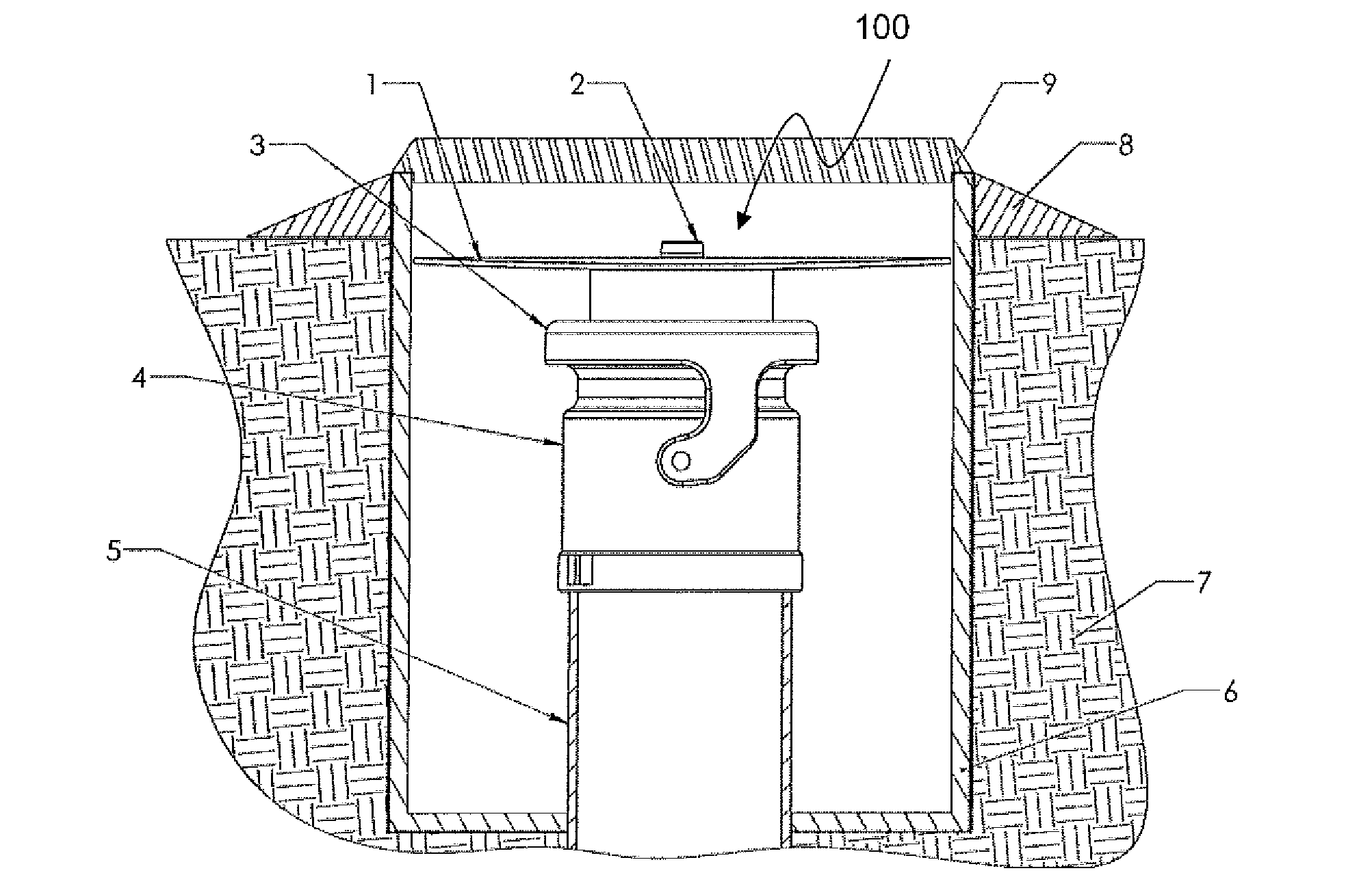 Underground tank lock