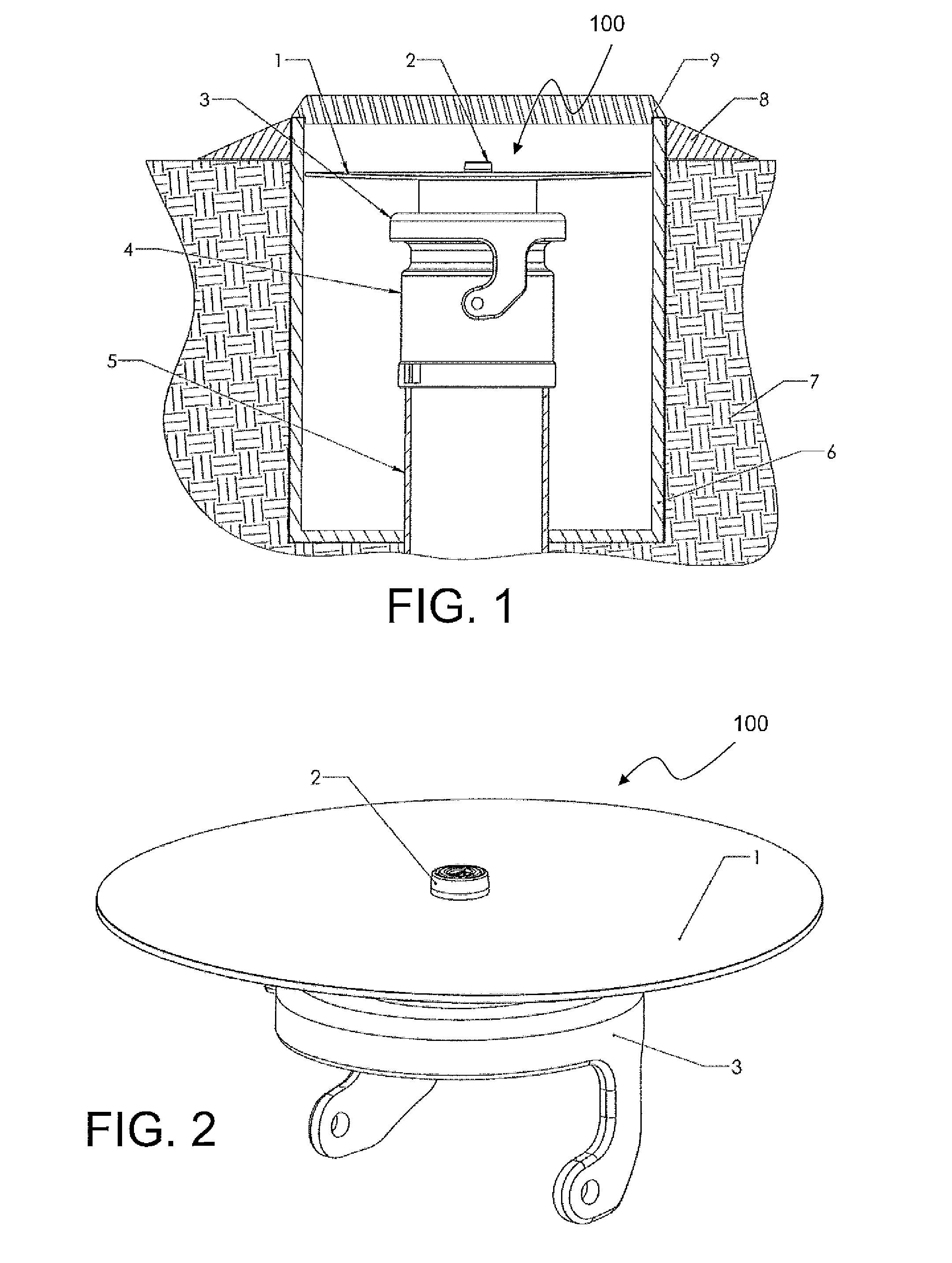 Underground tank lock