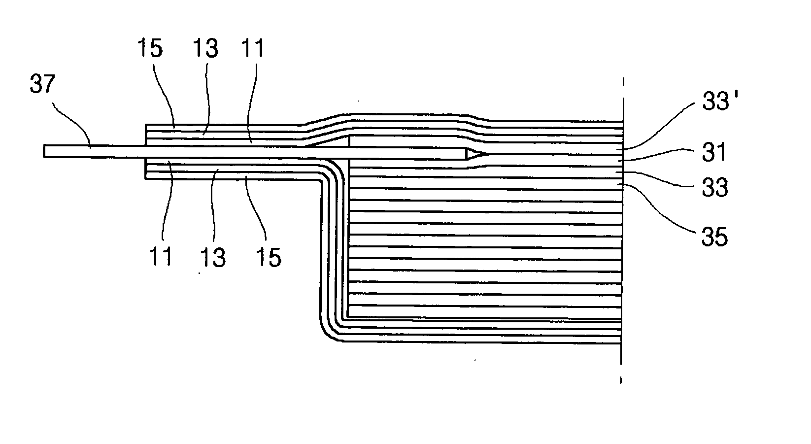 Secondary battery having jelly roll configuration type electrode assembly